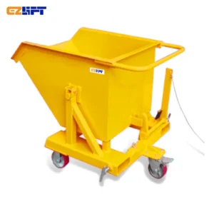 Forklift and Hand-Push Dual-Use Material Bucket