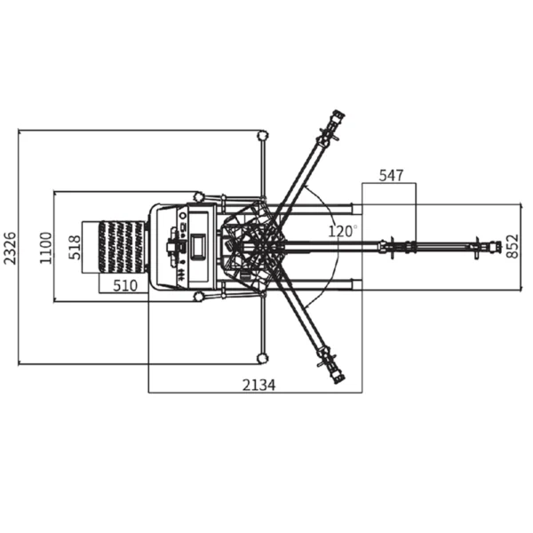 All-Electric Mobile Floor Crane with Rotating Boom
